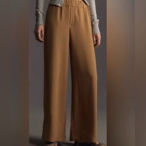Anthropologie wide leg tan pants